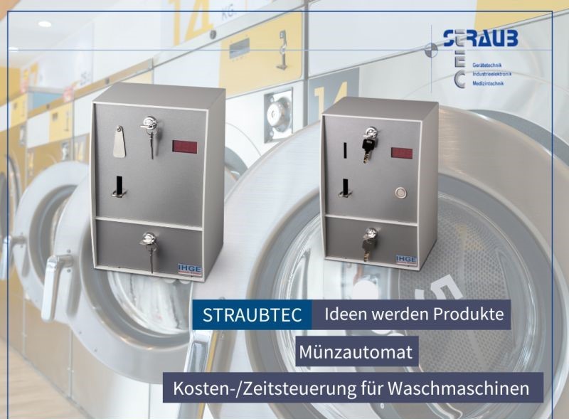 Münzautomaten zur Steuerung von Waschmaschinen/ Trocknern